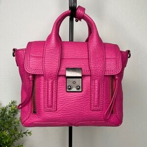 3.1 Phillip Lim Mini Pashli Satchel‎ Hot Pink Leather Crossbody Bag Designer